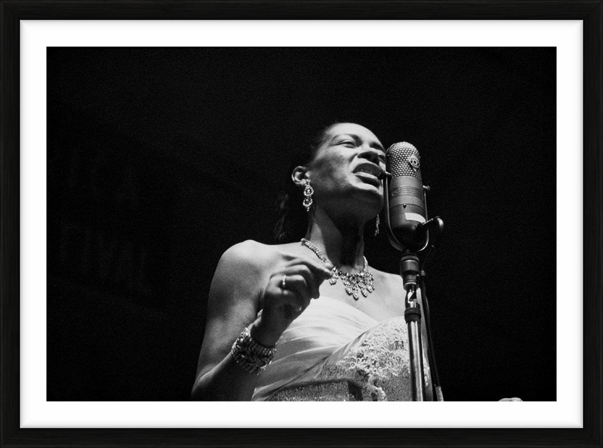 Billie Holiday performing in Chicago by Ted Williams – Limited Edition Print.