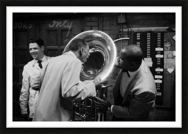 Joe Newman & Eddie Jones at the Playboy Jazz Festival — Limited Edition Print, framed - Ted Williams