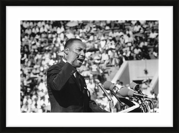 Martin Luther King, Jr. at a Civil Rights rally, 1964 — Limited Edition Print, framed - Ted Williams