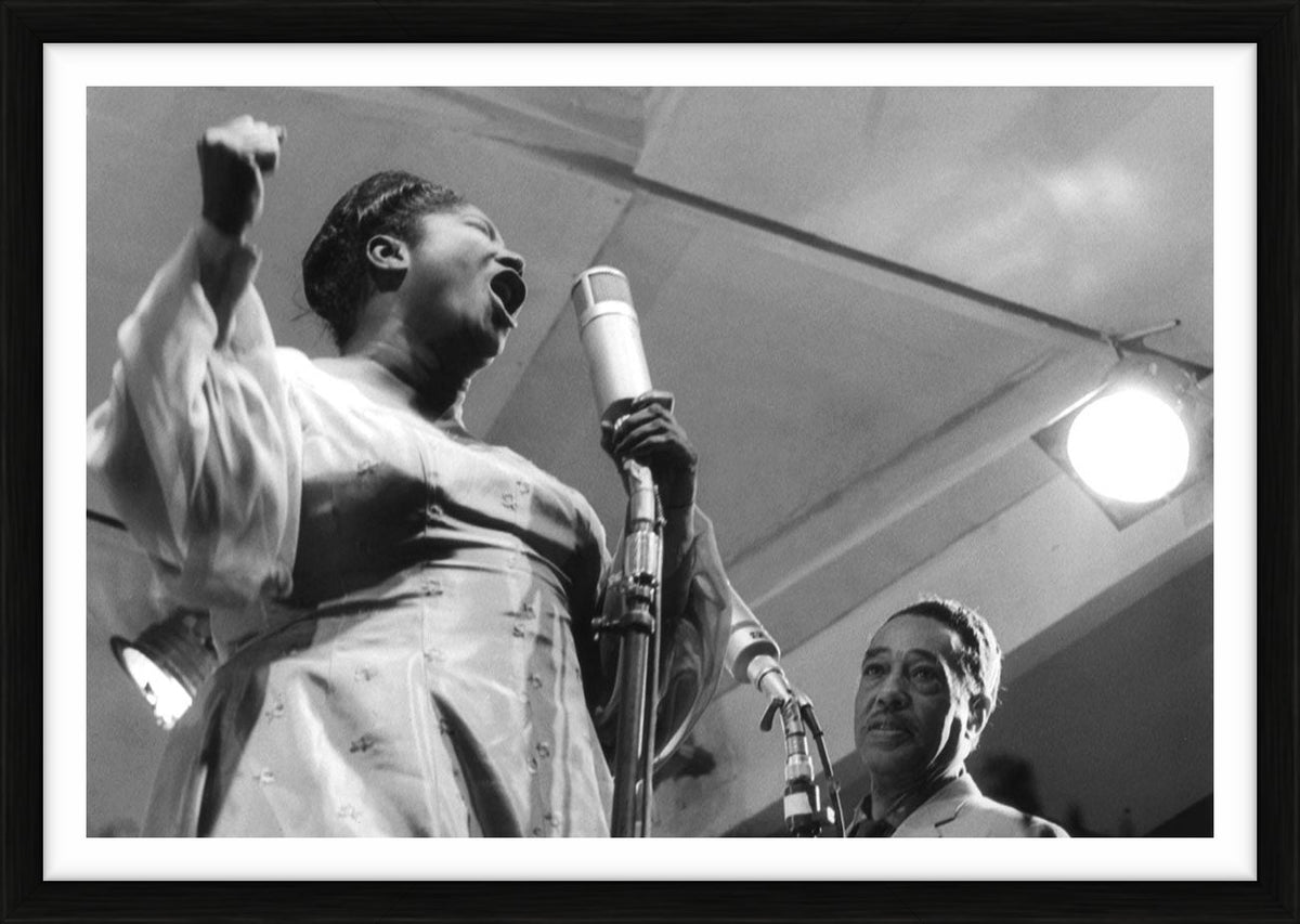 Mahalia Jackson & Duke Ellington close-up portrait, 1958 by Ted Williams – Limited Edition Print.