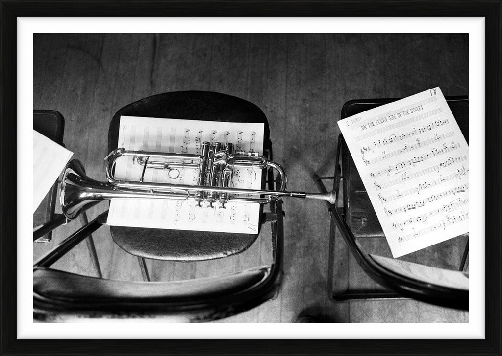 Trumpet on sheet music - Limited Edition Print by Ted Williams – Limited Edition Print.