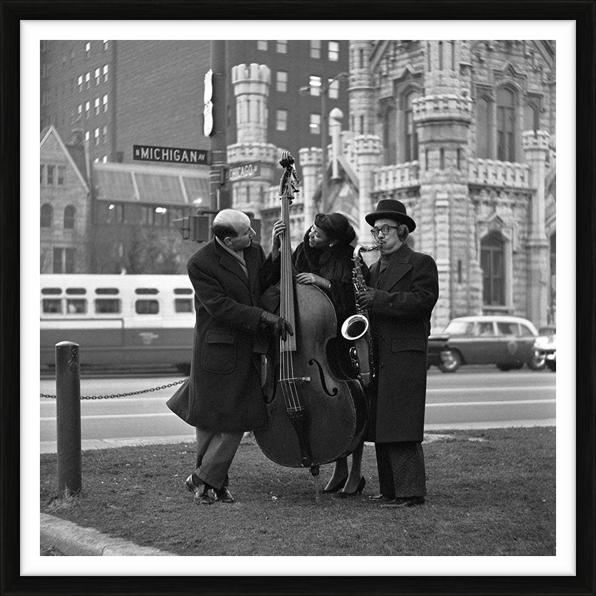 Johnny Frigo, Lurlean Hunter & Johnny Griffin for Downbeat Magazine - Limited Edition Print by Ted Williams – Limited Edition Print.