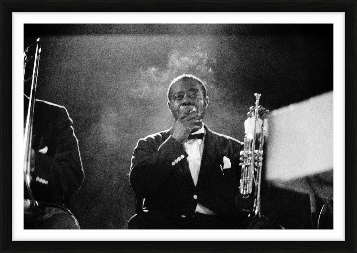 Louis Armstrong at University of Chicago Theater, 1962 by Ted Williams – Limited Edition Print.