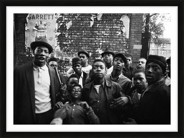 Vice Lords on the street — Limited Edition Print, framed - Ted Williams