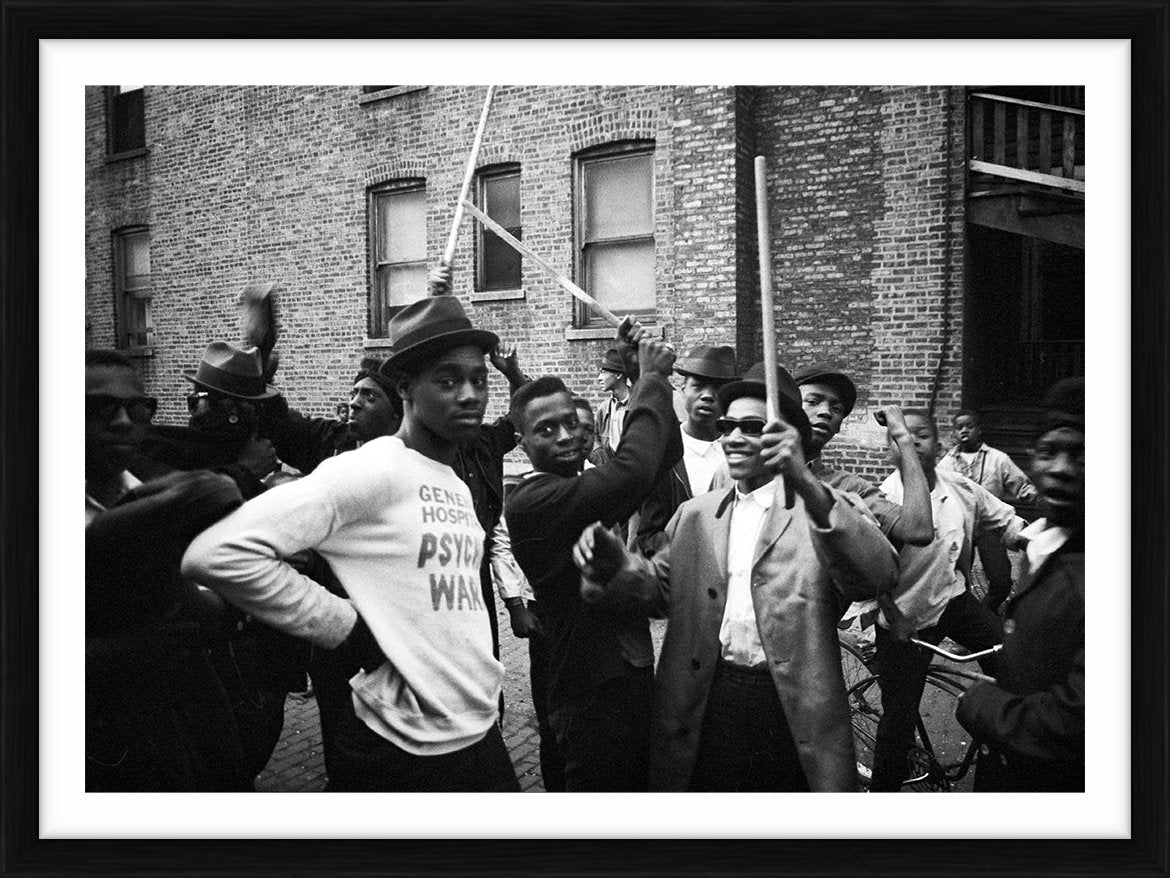 Vice Lords members with batons by Ted Williams – Limited Edition Print.