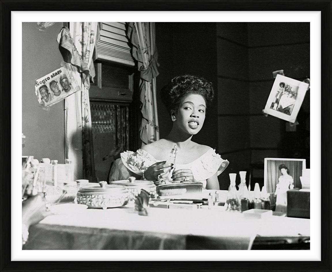 Sarah Vaughan in her dressing room, 1948 by Ted Williams – Limited Edition Print.