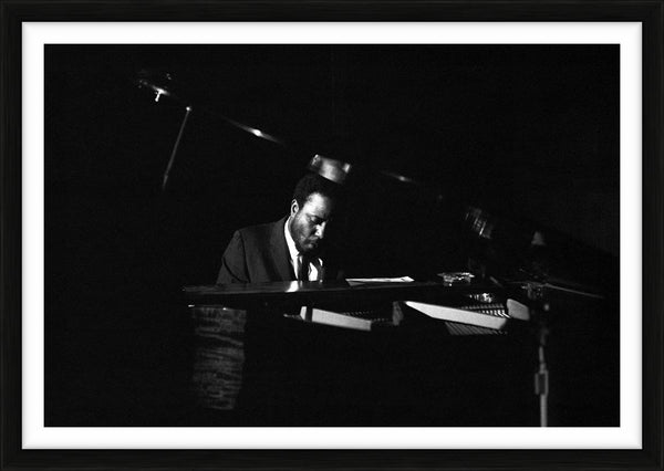 Thelonious Monk on stage at the Birdhouse, 1960 — Limited Edition Print, framed - Ted Williams