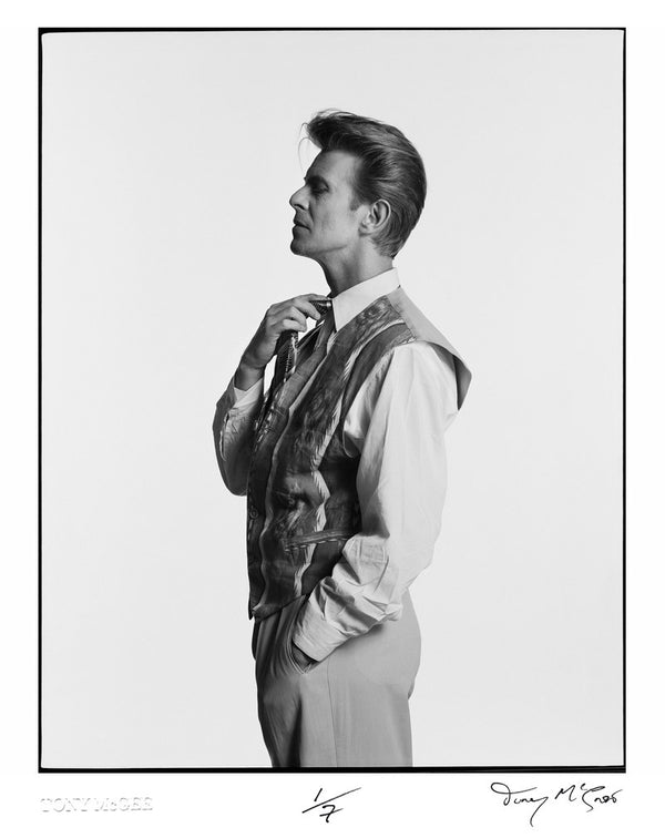 David Loosens His Necktie — Signed Limited Edition Print - Tony McGee