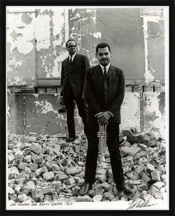 Art Farmer & Benny Golson, 1960 — Vintage Print, framed - Ted Williams