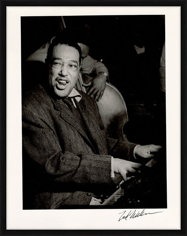 Duke Ellington in Chicago, 1955 — Vintage Print, framed - Ted Williams