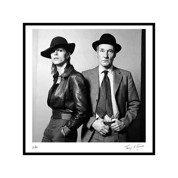 David Bowie & William Burroughs for Rolling Stone, 1973 — Limited Edition Print