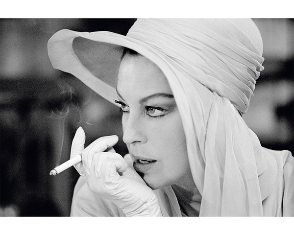 Ava Gardner smoking on set, 1972 — Limited Edition Print - Terry O'Neill