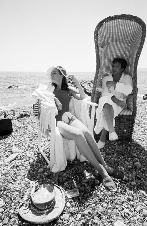 Albert Finney and Audrey Hepburn in St. Tropez, 1967 — Limited Edition Print - Terry O'Neill