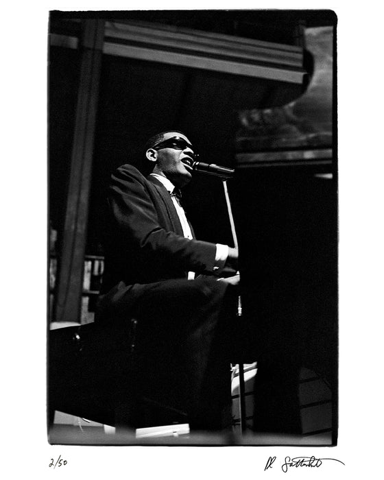 Ray Charles performing in St Petersburg, 1964 — Limited Edition Print - Al Satterwhite