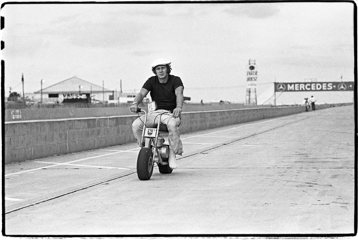 Steve McQueen riding a Meyers Lynx, 1970 — Limited Edition Print - Al ...
