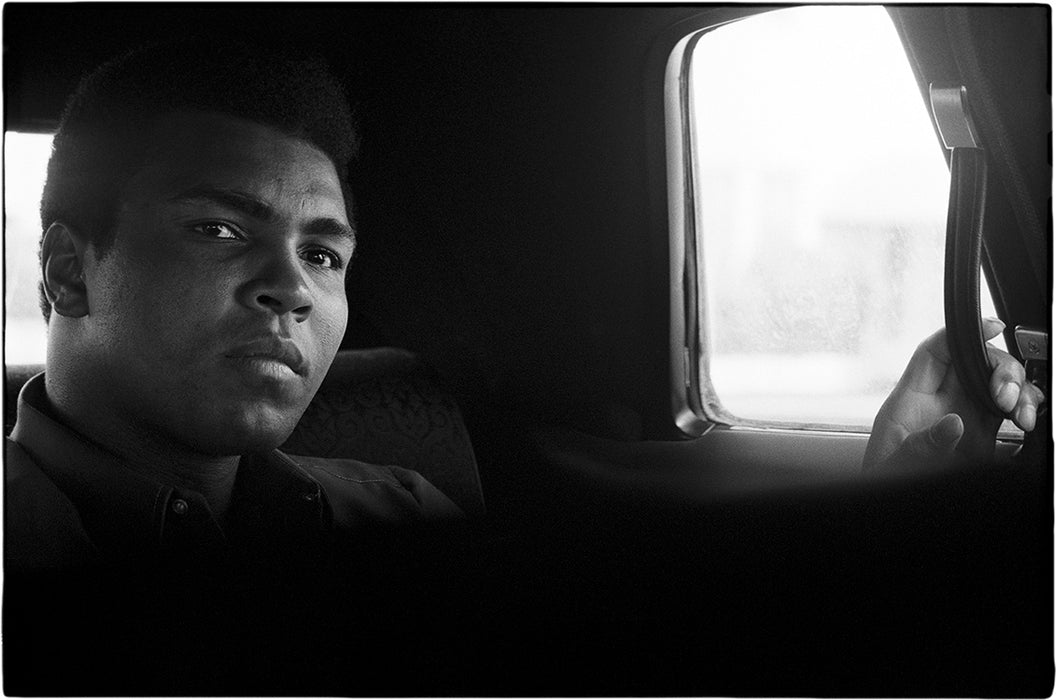 Muhammad Ali on his way to practice, 1971 — Limited Edition Print - Al Satterwhite