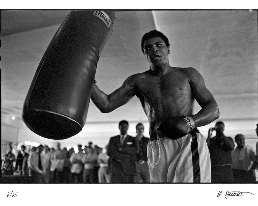 Muhammad Ali training before Frazier, 1971 — Limited Edition - Al Satterwhite