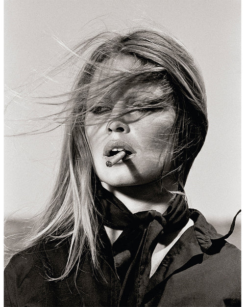 Brigitte Bardot smoking a cigar, 1971 — Limited Edition Print - Terry O'Neill