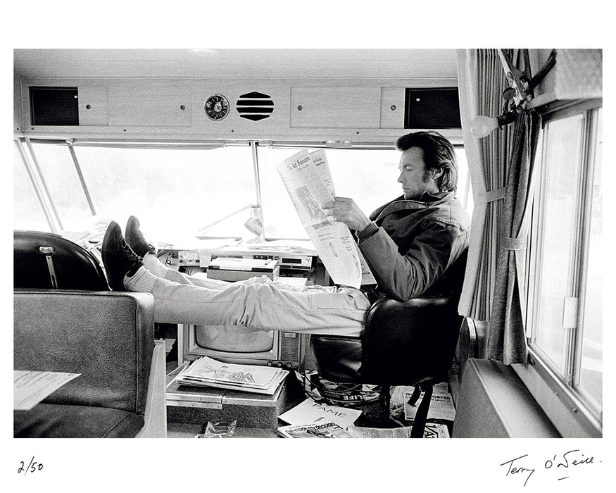 Clint Eastwood filming Joe Kidd, 1972 — Limited Edition Print - Terry O'Neill
