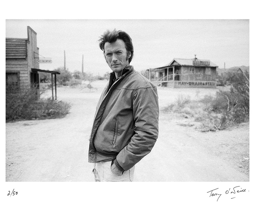 Clint Eastwood on set of Joe Kidd, 1972 — Limited Edition Print - Terry O'Neill