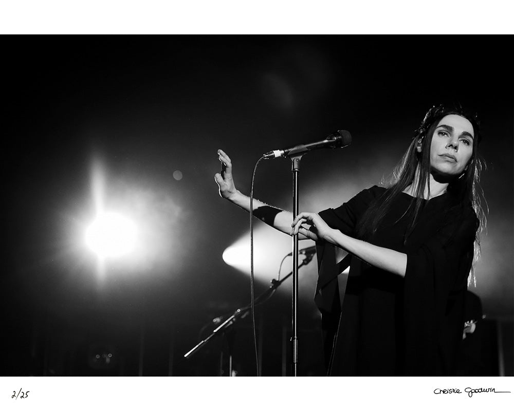 PJ Harvey on stage in Toulouse, 2016 by Christie Goodwin – Limited Edition Print.