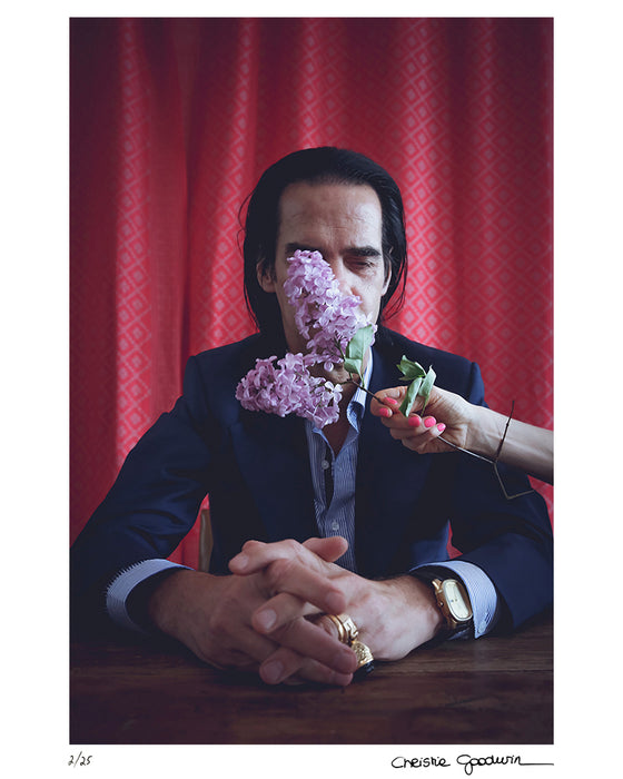 Nick Cave at home in Brighton, 2017 — Limited Edition Print - Christie Goodwin
