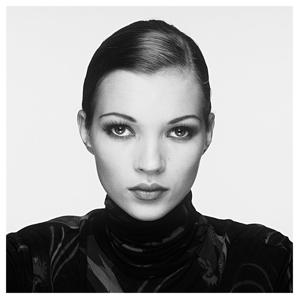 Kate Moss close up portrait, 1992 — Co-Signed Edition Print