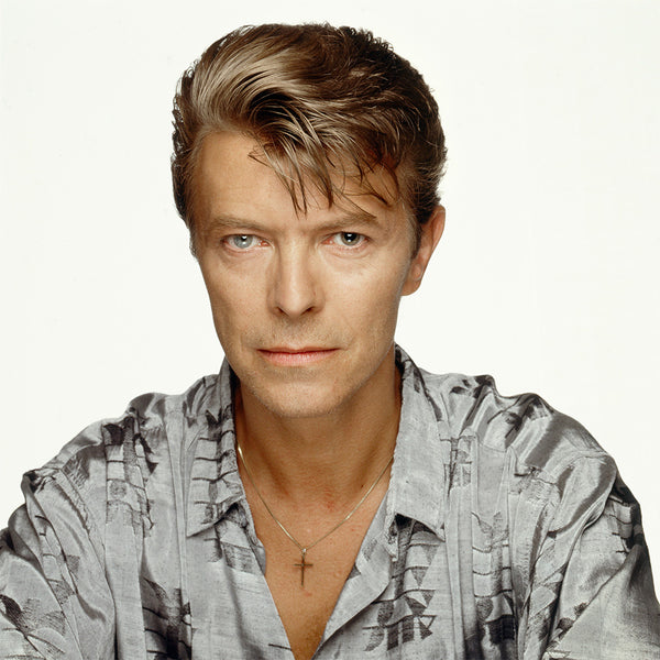 David Bowie wearing a cross, 1992 — Limited Edition Print - Terry O'Neill
