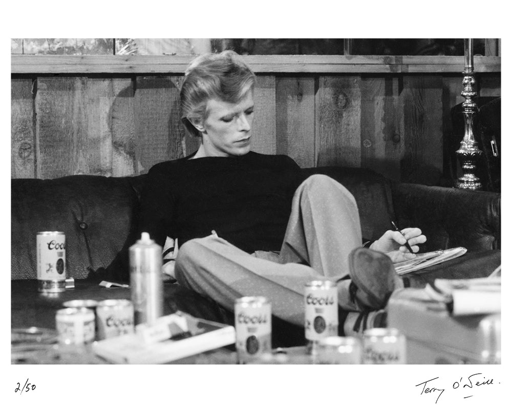 David Bowie recording Young Americans, 1974 — Limited Edition Print - Terry O'Neill