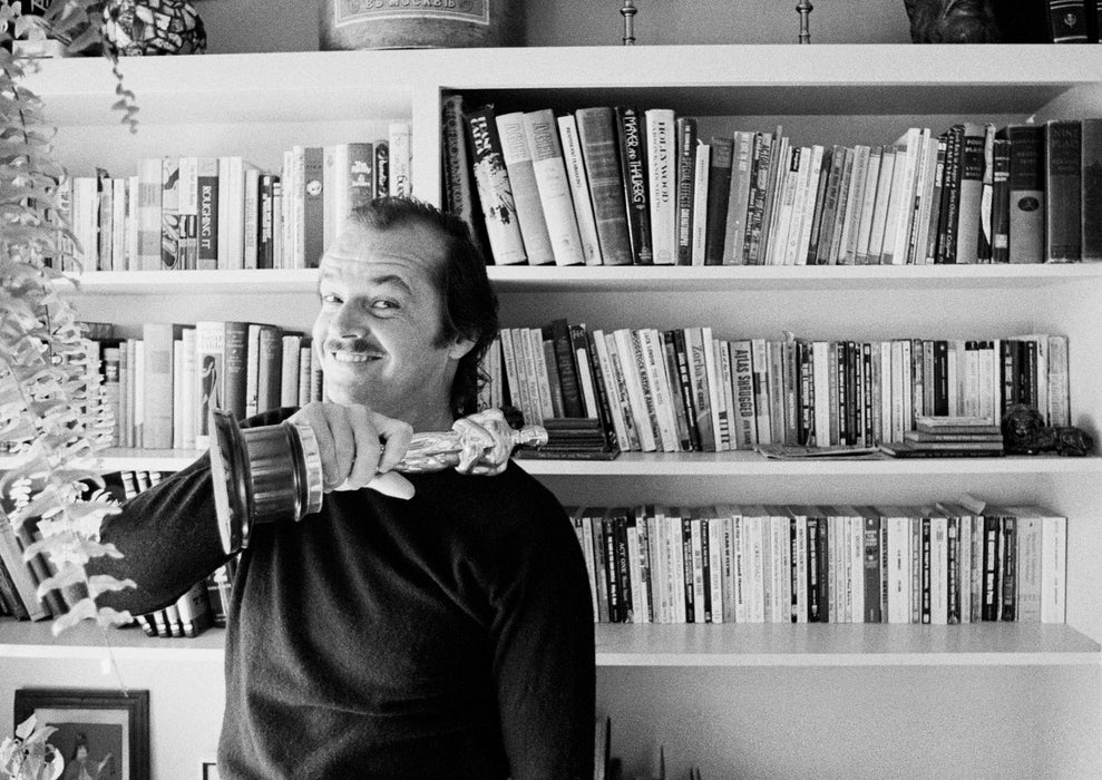 Jack Nicholson at home with his Oscar, 1975 — Limited Edition Print - Douglas Kirkland
