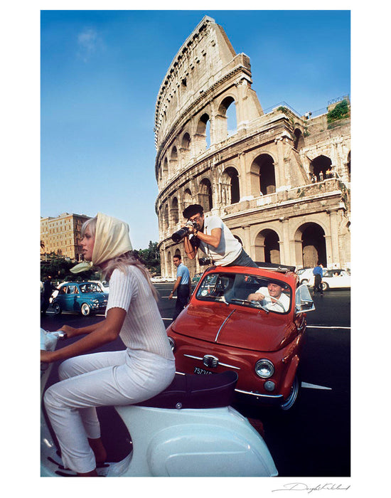 Peter Sellers & Britt Ekland in Rome, 1965 — Open Edition Print - Douglas Kirkland