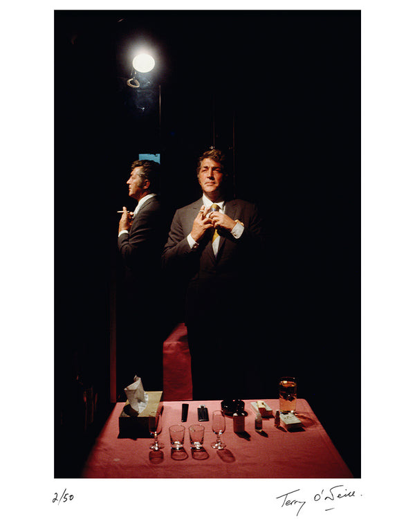 Dean Martin backstage in Las Vegas, 1971 — Limited Edition Print - Terry O'Neill