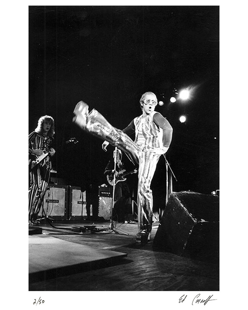 Elton John performing at the Forum, 1974 — Limited Edition Print - Ed Caraeff