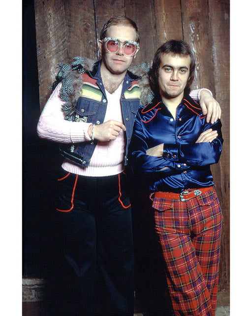 Elton John with Bernie Taupin, 1973 — Limited Edition Print - Ed Caraeff