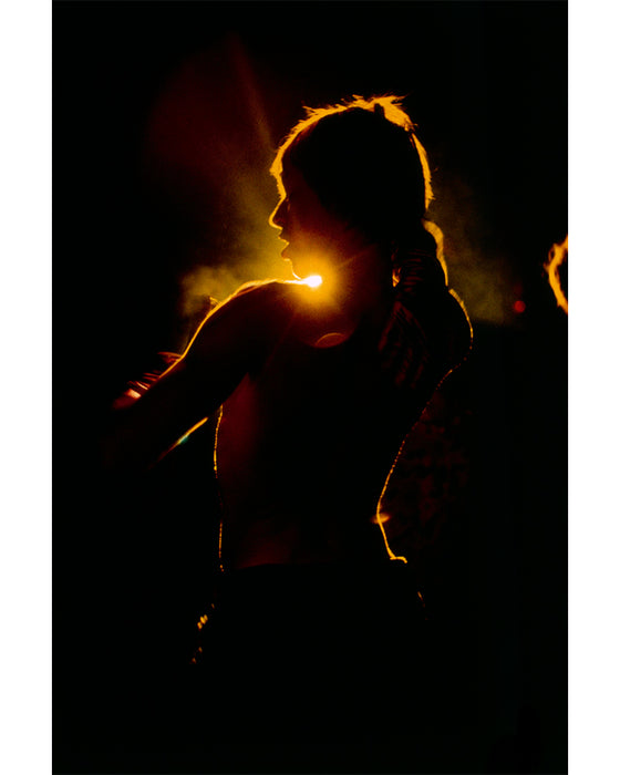 Iggy silhouette at Whisky a Go Go, 1970 — Limited Edition Print - Ed Caraeff