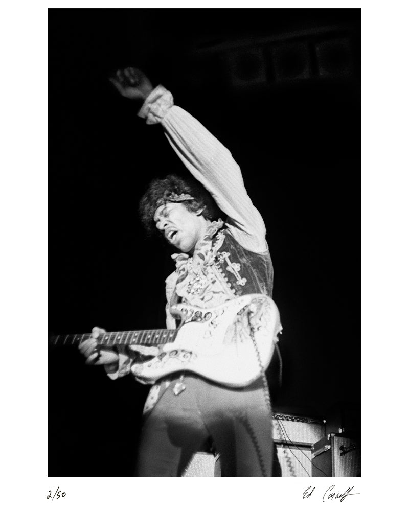 Jimi Hendrix at Monterey Pop Music Festival, 1967 — Limited Edition Print - Ed Caraeff