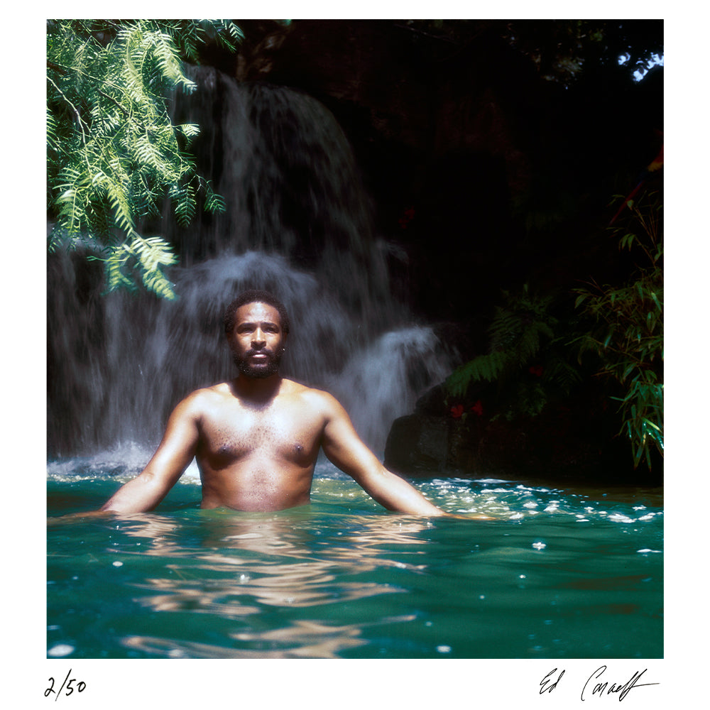 Marvin Gaye in Van Nuys, 1976 — Limited Edition Print - Ed Caraeff