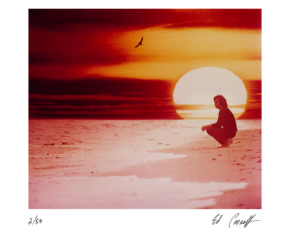 Neil Diamond Jonathon Livingston Seagull photoshoot, 1973 by Ed Caraeff – Limited Edition Print.