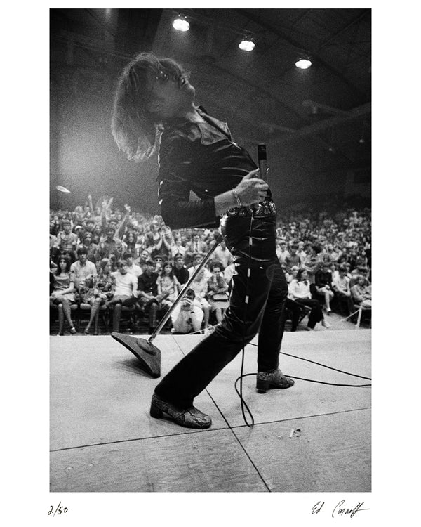 John Kay performing in Hattiesburg, 1970 — Limited Edition Print - Ed Caraeff