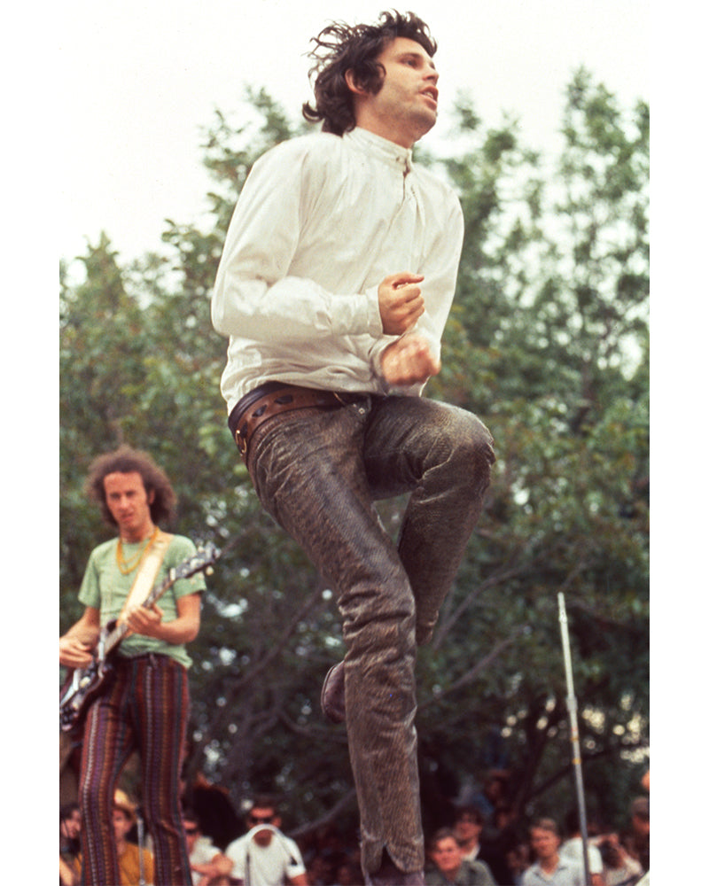 Jim Morrison at the Northern California Folk-Rock Festival, 1968 by Ed Caraeff – Limited Edition Print.