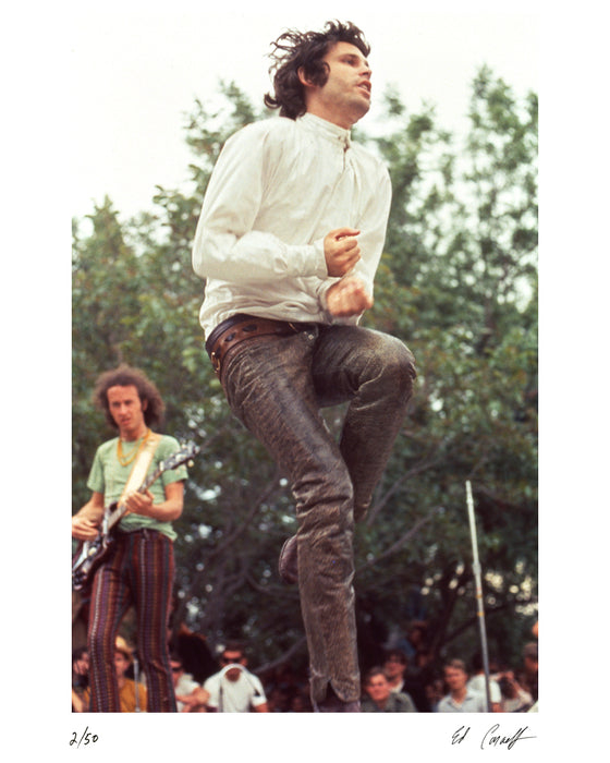 Jim Morrison at the Northern California Folk-Rock Festival, 1968 — Limited Edition Print - Ed Caraeff