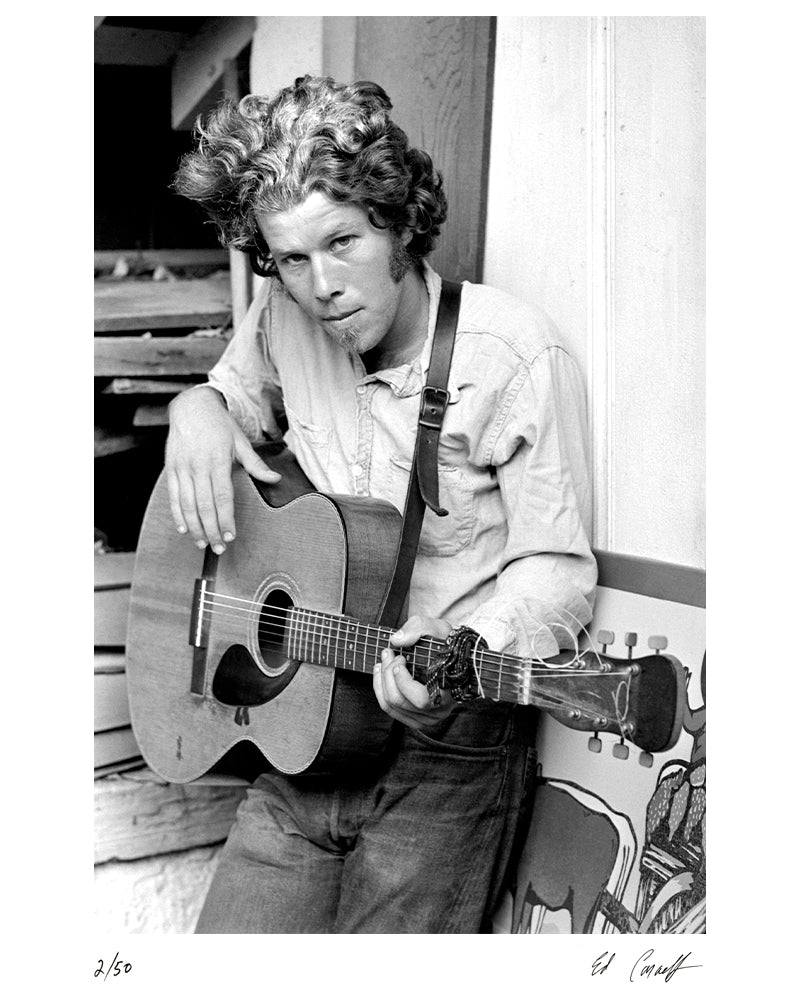 Tom Waits in Eagle Rock, 1972 by Ed Caraeff – Limited Edition Print.