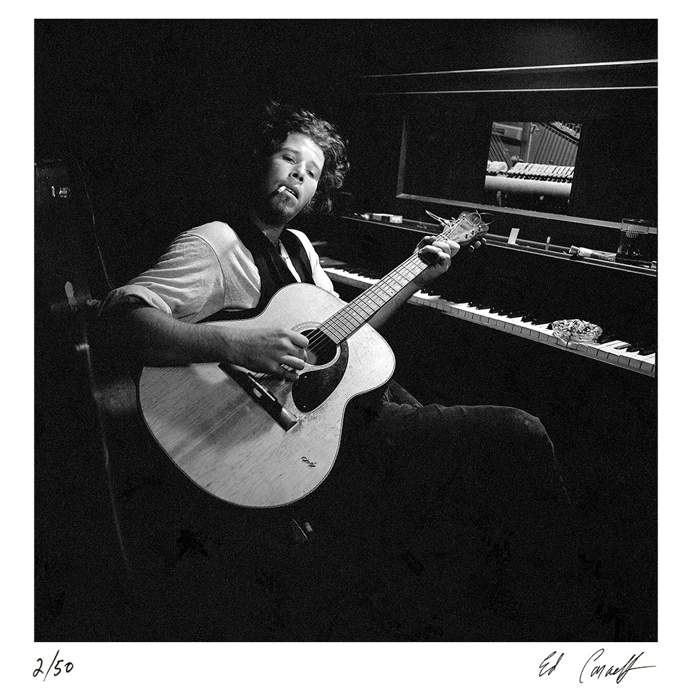 Tom Waits Closing Time photoshoot, 1972 by Ed Caraeff – Limited Edition Print.