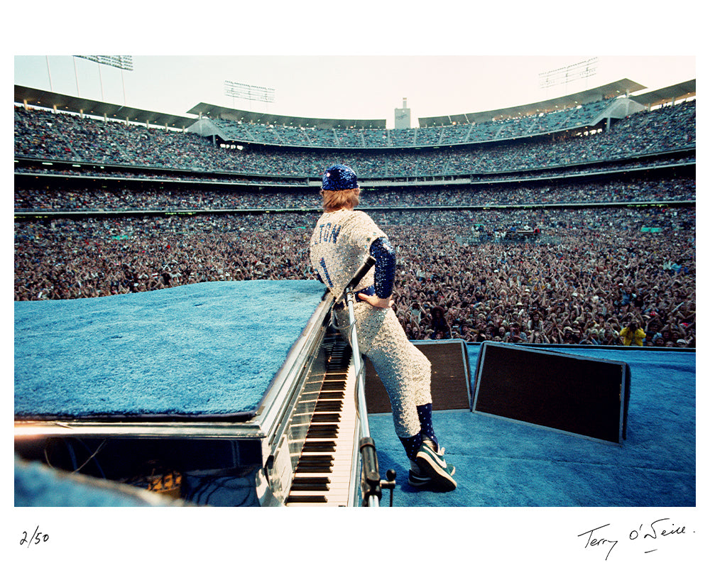 Elton John Recreates His Iconic 1970s Bedazzled Dodgers Look