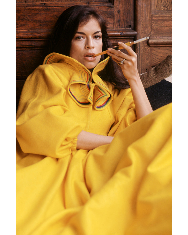 Bianca Jagger wearing Zandra Rhodes, 1970s — Limited Edition Print - Eva Sereny