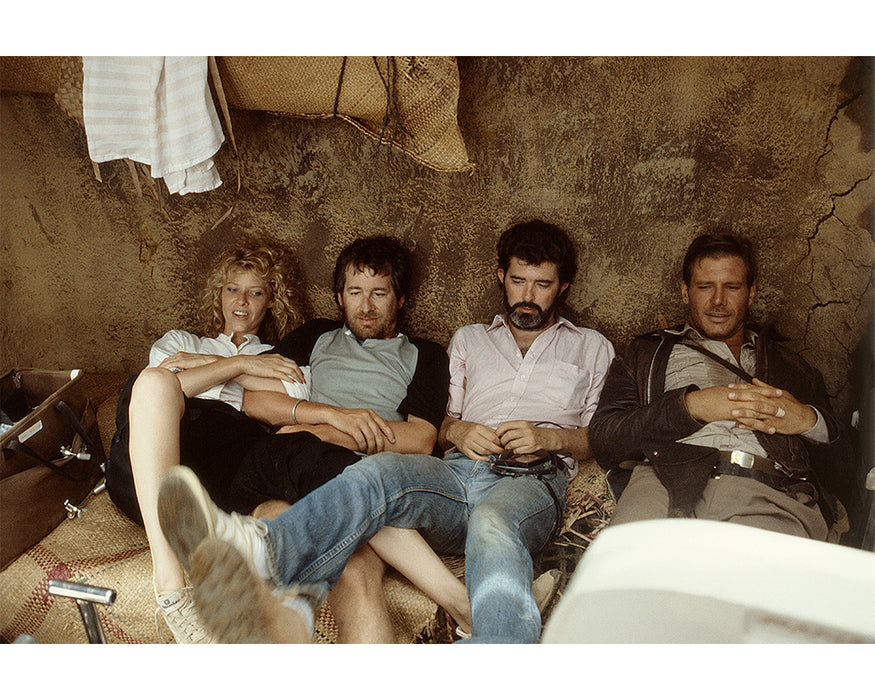 Kate Capshaw, Steven Spielberg, George Lucas & Harrison Ford for Indiana Jones, 1984 — Limited Edition Print - Eva Sereny