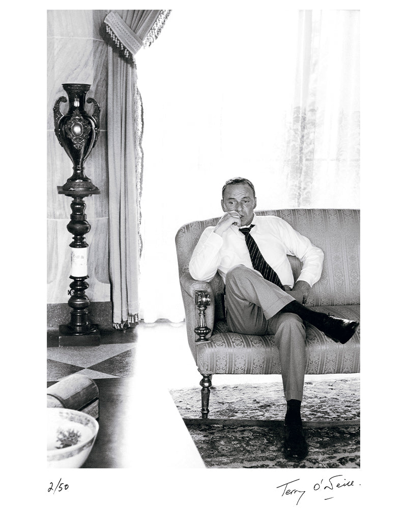 Frank Sinatra on set in Miami, 1968 — Limited Edition Print - Terry O'Neill