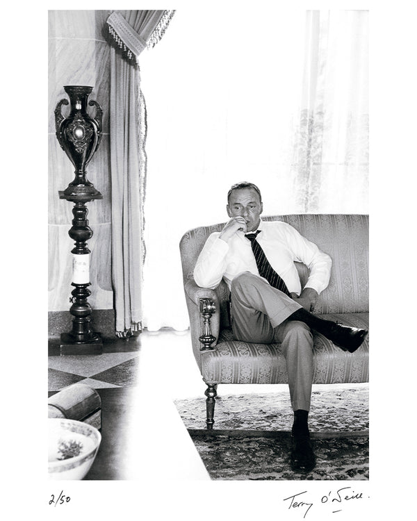 Frank Sinatra on set in Miami, 1968 — Limited Edition Print - Terry O'Neill
