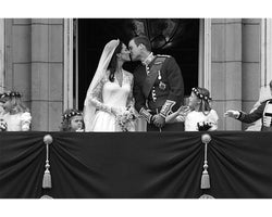 Prince William and Catherine Middleton on their wedding day, 2011 — Limited Edition Print - Greg Brennan