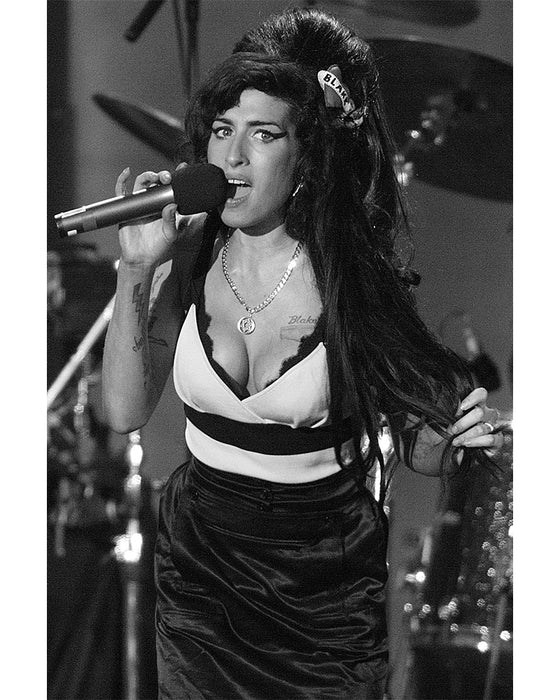 Amy Winehouse performing at Nelson Mandela's birthday, 2008 — Limited Edition Print - Greg Brennan